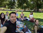 Celebrating the end of semester with a picnic